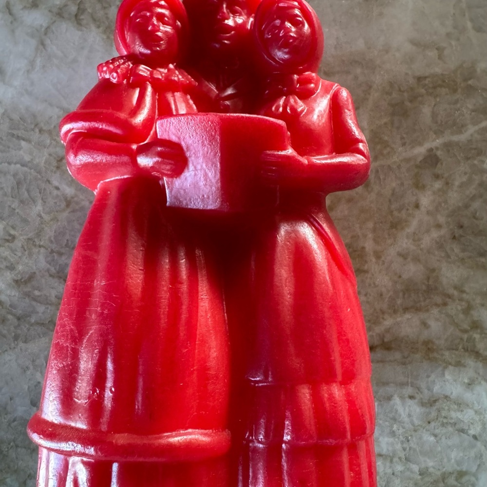 Vintage Avon Red Pomander Wax Christmas Carolers - Picture 5 of 10